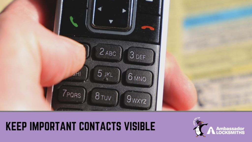 Keep Important Contacts Visible